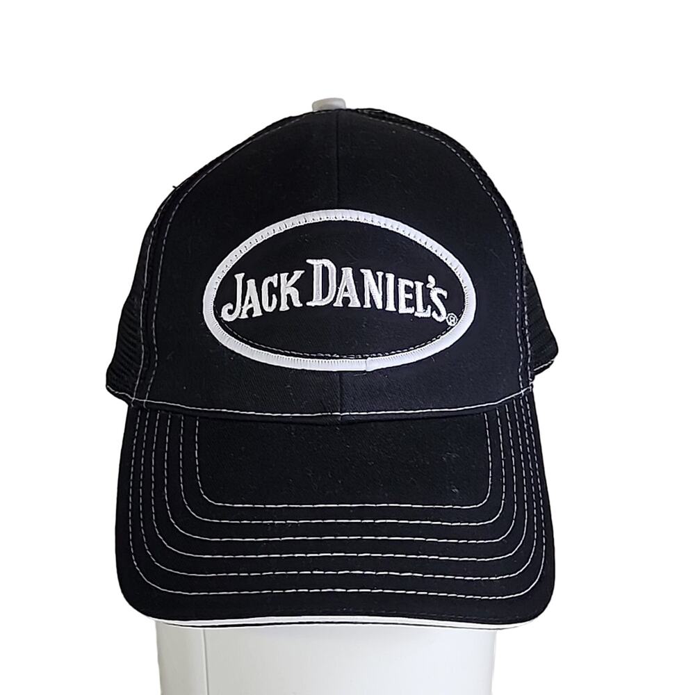 Jack Daniels Black Snapback Trucker Baseball Hat